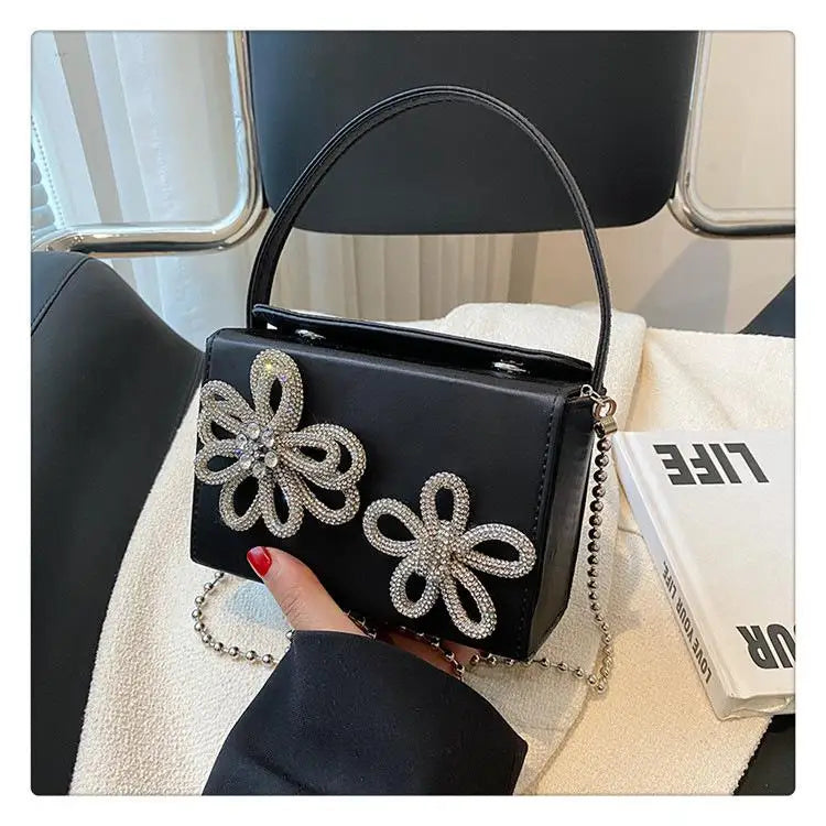 3D Flower Design Luxury Crossbody Bag