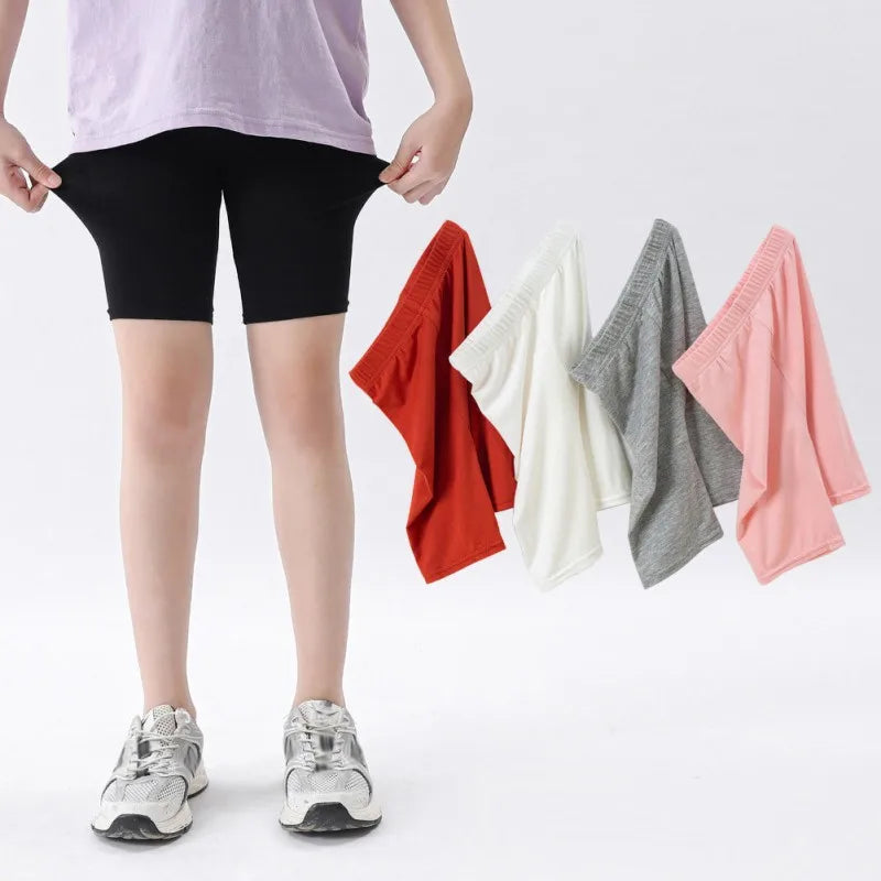 Girls High Waist Five-Point Shorts