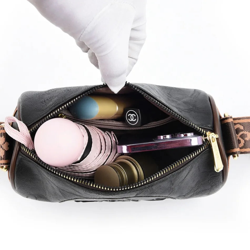 Casual Soft Leather Shoulder Crossbody Bag