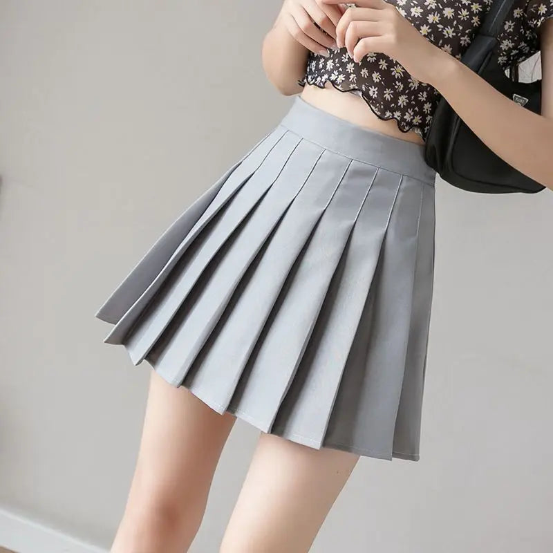 Women’s High-Waist Pleated Mini Skirt