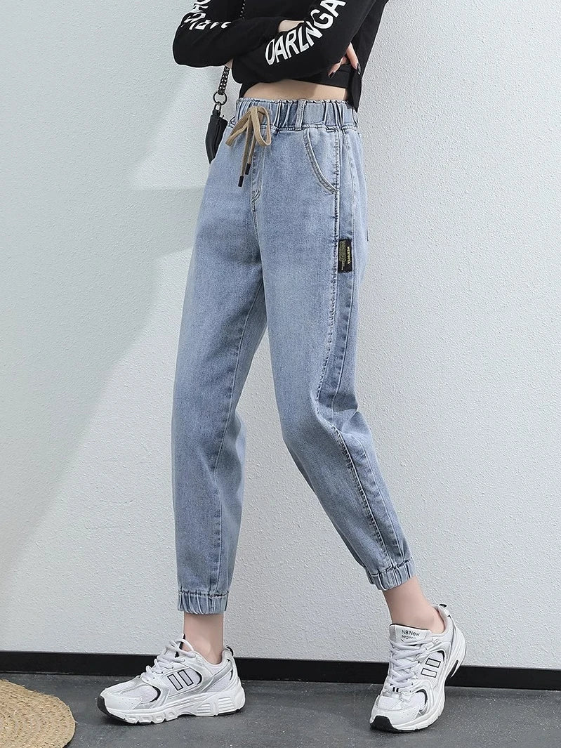 Trendy High-Waist Dad Jeans