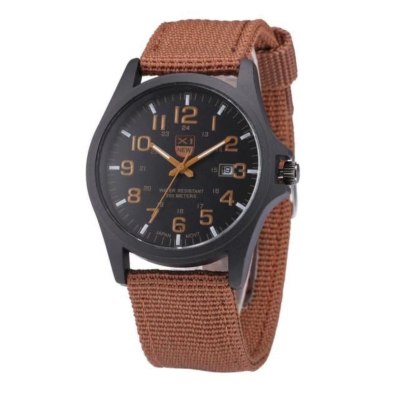 TIHLMK Mens Watches Mens Date Stainless Steel Military Sports Analog Quartz Army Wrist Watch