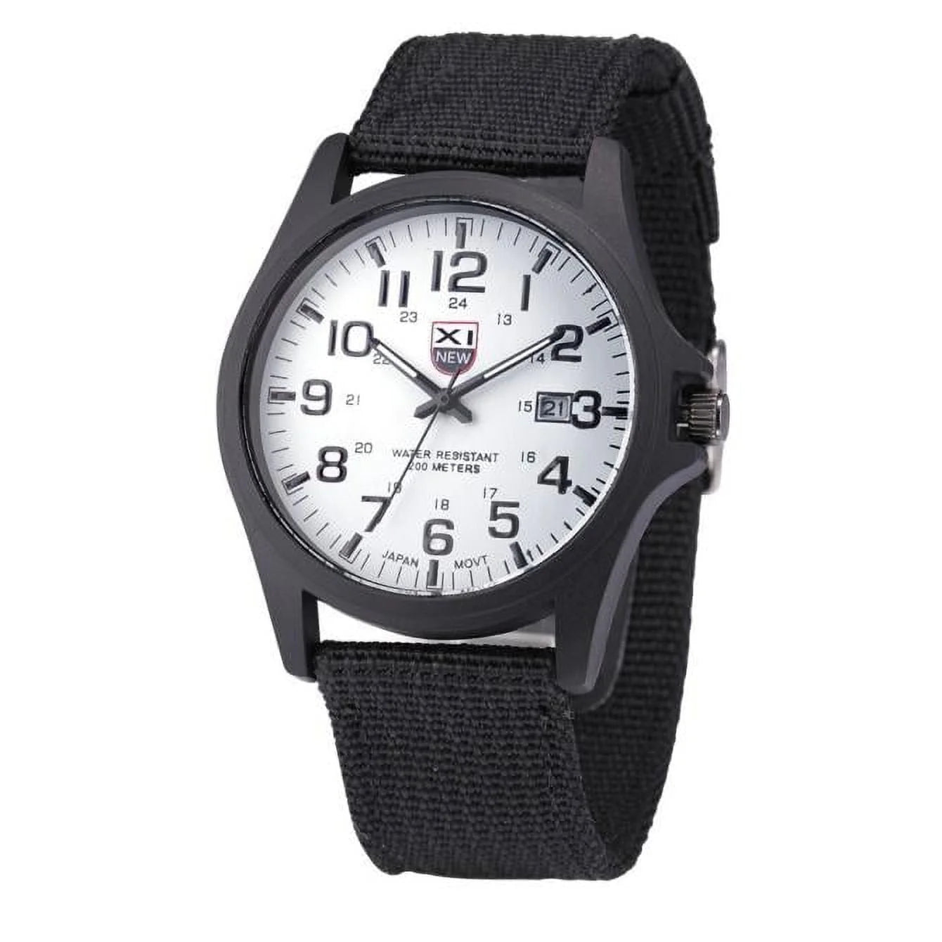 TIHLMK Mens Watches Mens Date Stainless Steel Military Sports Analog Quartz Army Wrist Watch