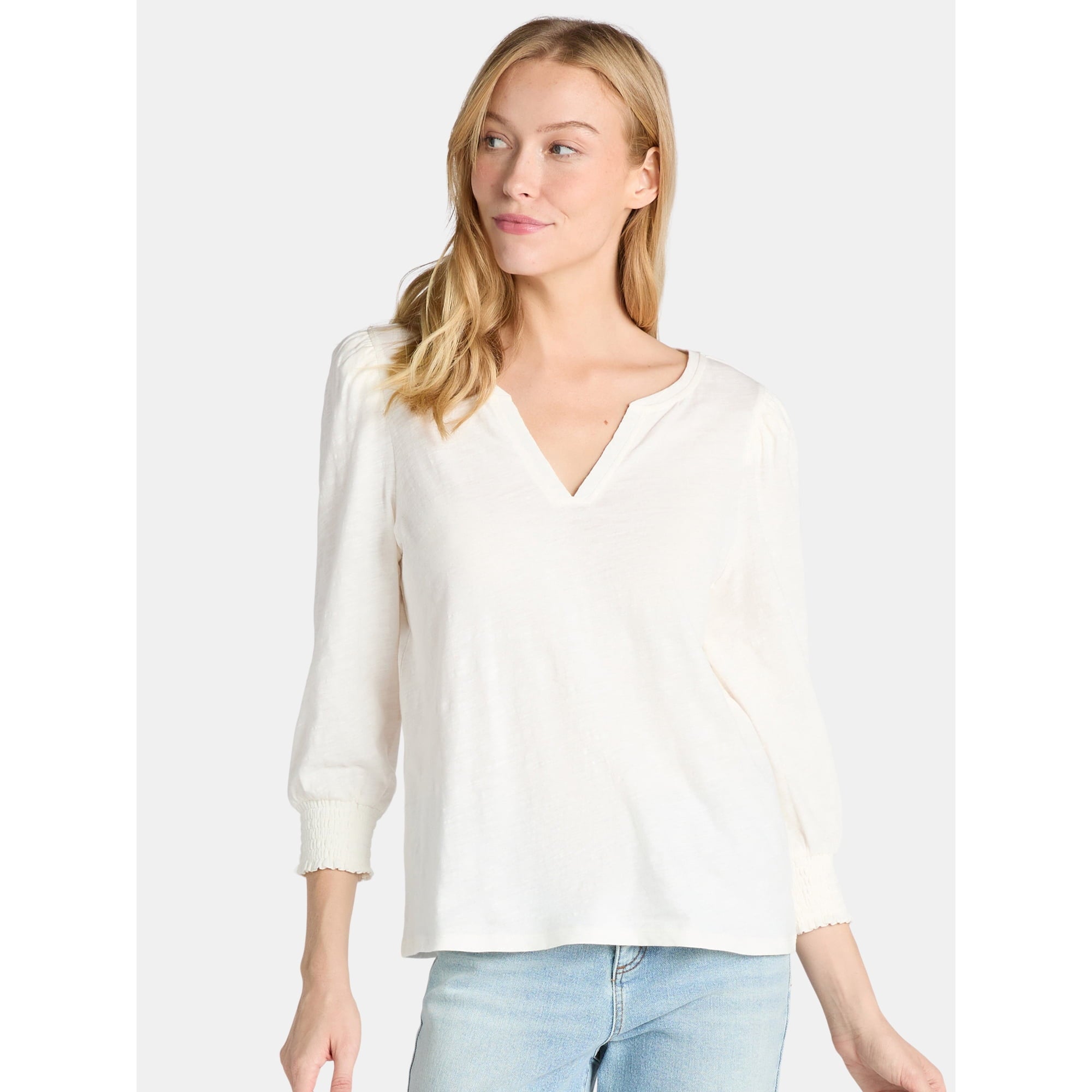 Notch Neck Top