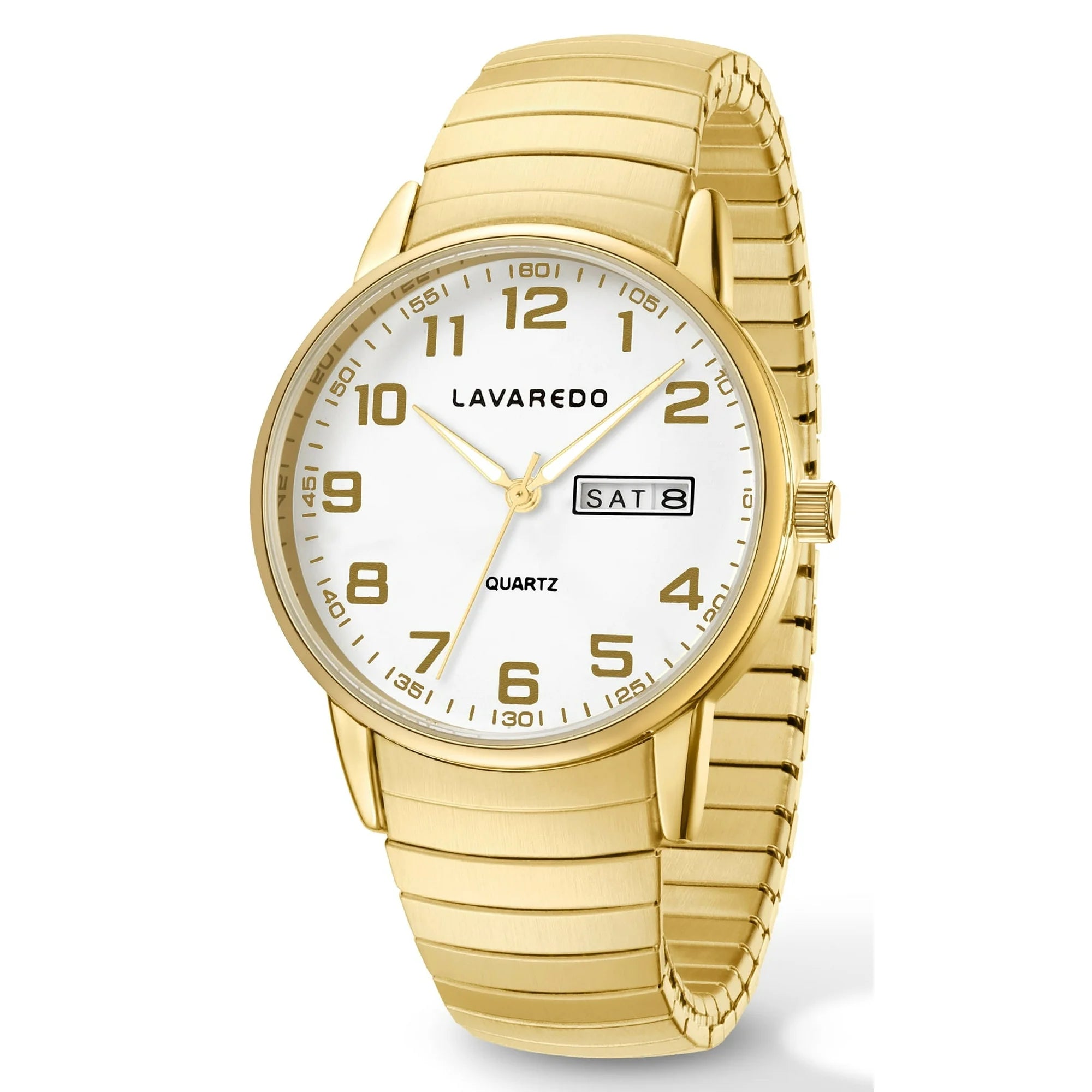 Watches for Men Analog Quartz Watches with Stainless Steel Expansion Band, Waterproof Watches Father's Day Gifts for men