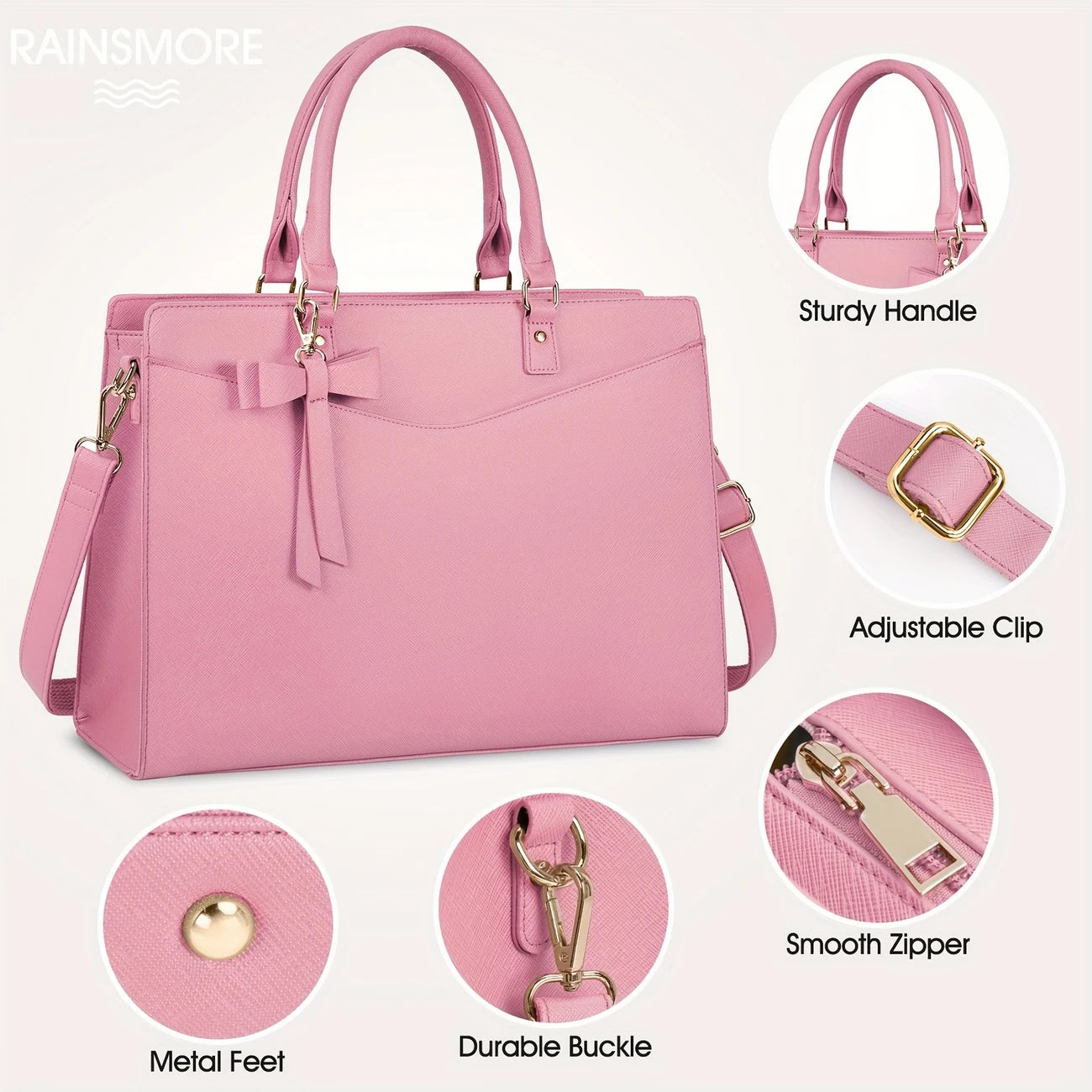 Women | 15.6 Inch | PU | Waterproof | Business Office Work | Lightweight