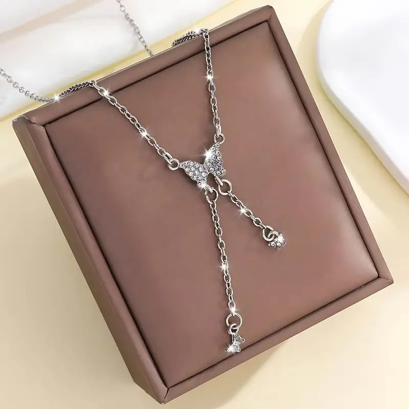 Women's Elegant Butterfly Pendant Necklace