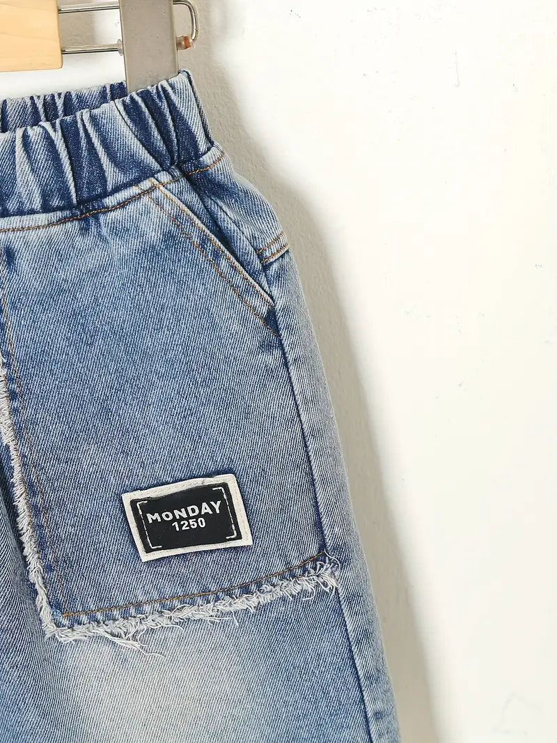 Boys' Casual Denim Shorts with Pockets