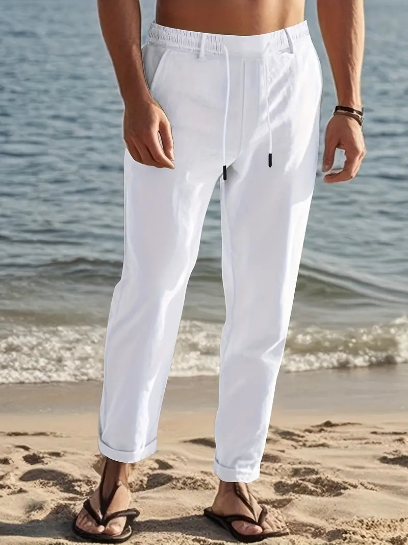 Men's Breathable Linen Hip Hop Pants