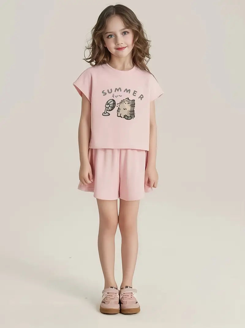 Girls' Summer Two-Piece Set