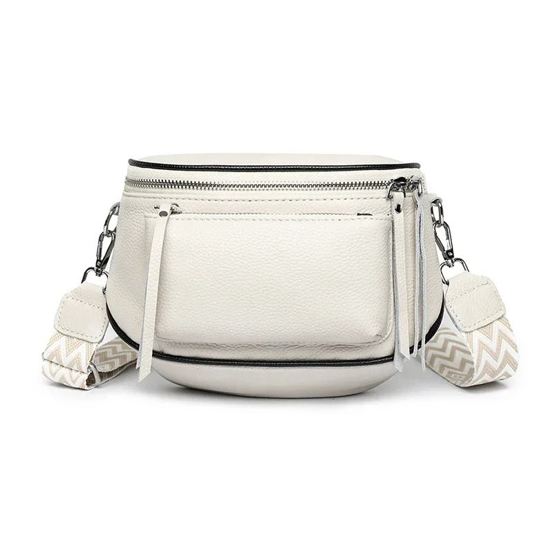 Luxury Genuine Leather Saddle Bag