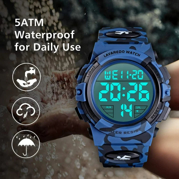 Watches for Man Digital Watches Waterproof Sport Watch with LED Backlight, Running Sports Digital Watch Gifts for Man Father's Day Gift