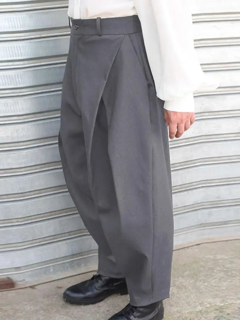 Men’s High-Waist Wide-Leg Chino Pants