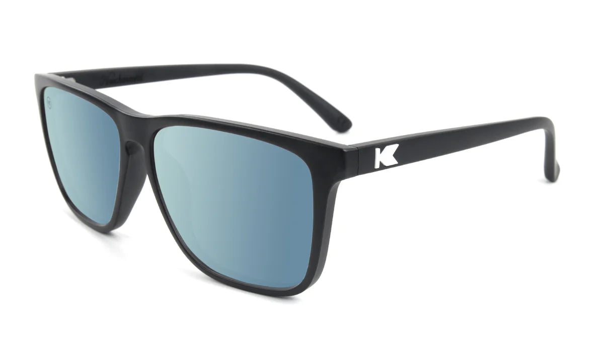 Matte Black / Sky Blue Fast Lanes Sunglass