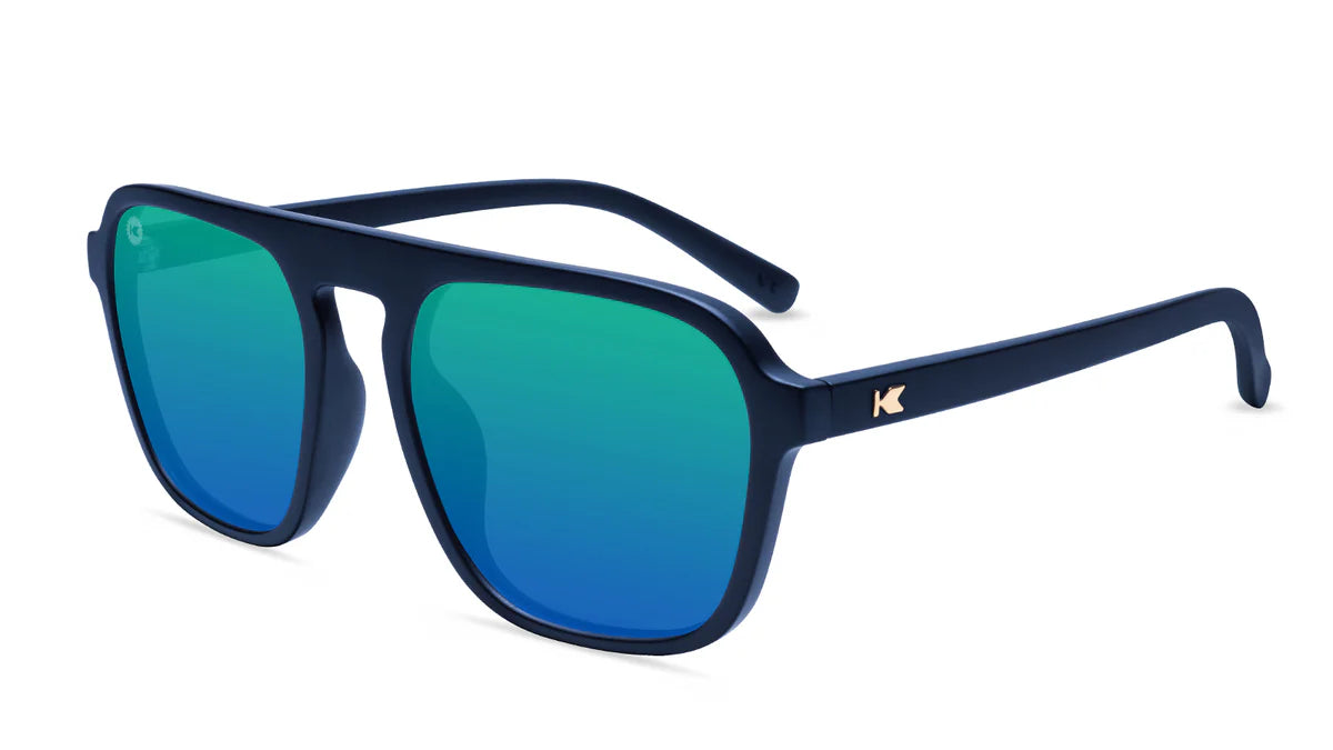 Rubberized Navy Rider Pacific Palisades Sunglass