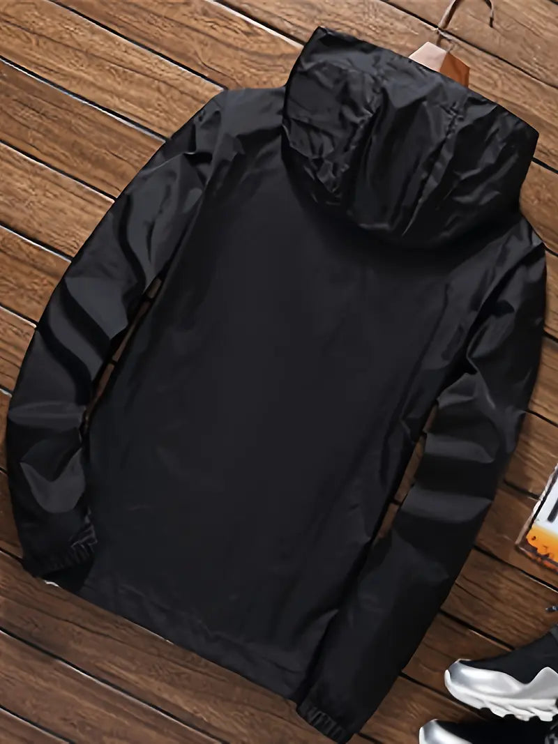 Men’s Outdoor Windproof Hooded Sports Jacket