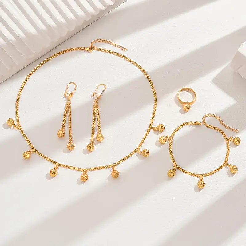 4pcs Vintage-Inspired Jewelry Set