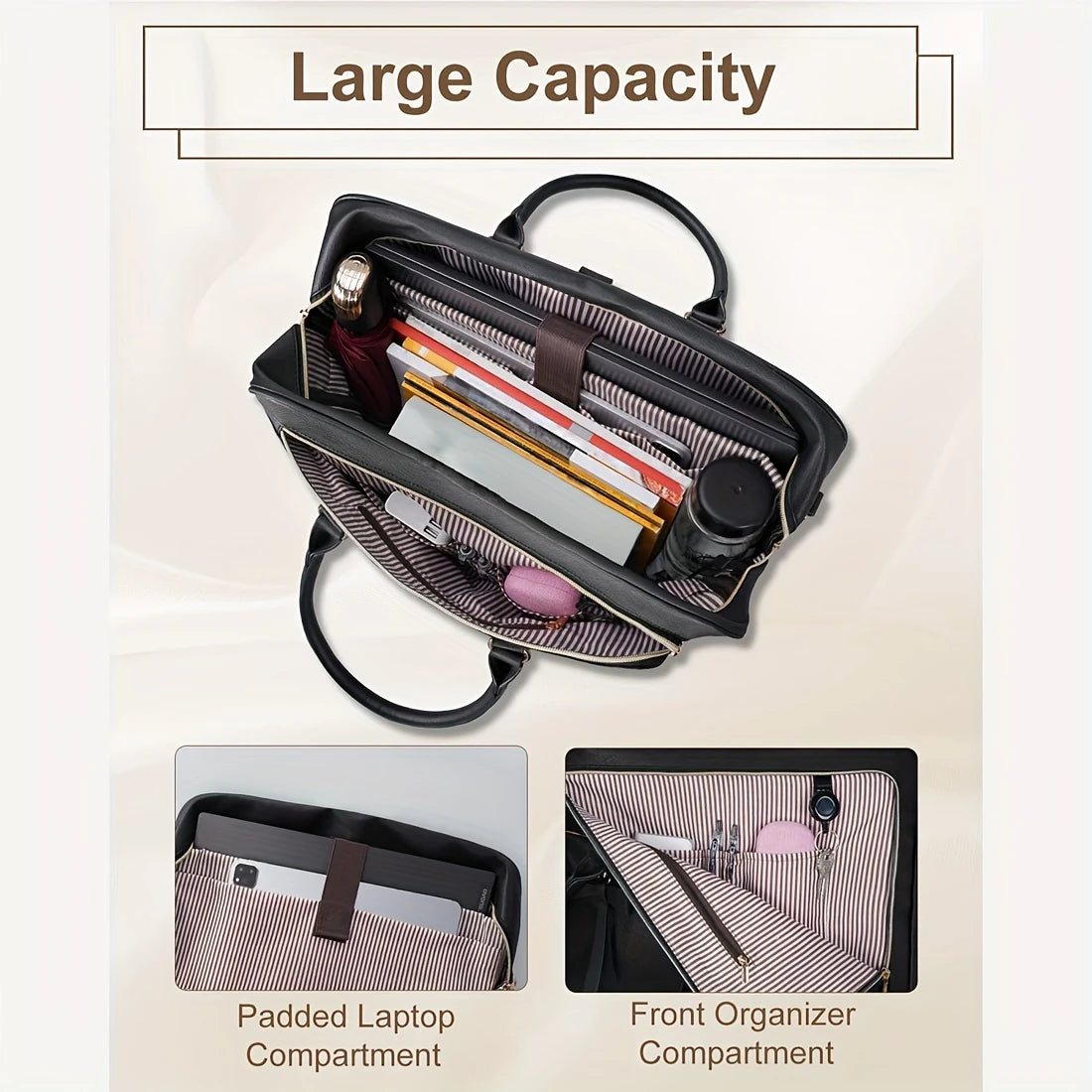 Women, Waterproof Laptop Bag for Work, Gift for Business Women