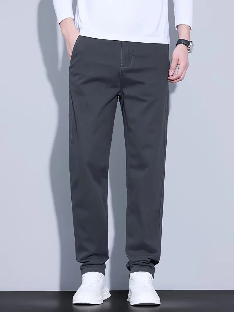 Men'S Classic-Fit Stretch Casual Chino Pants