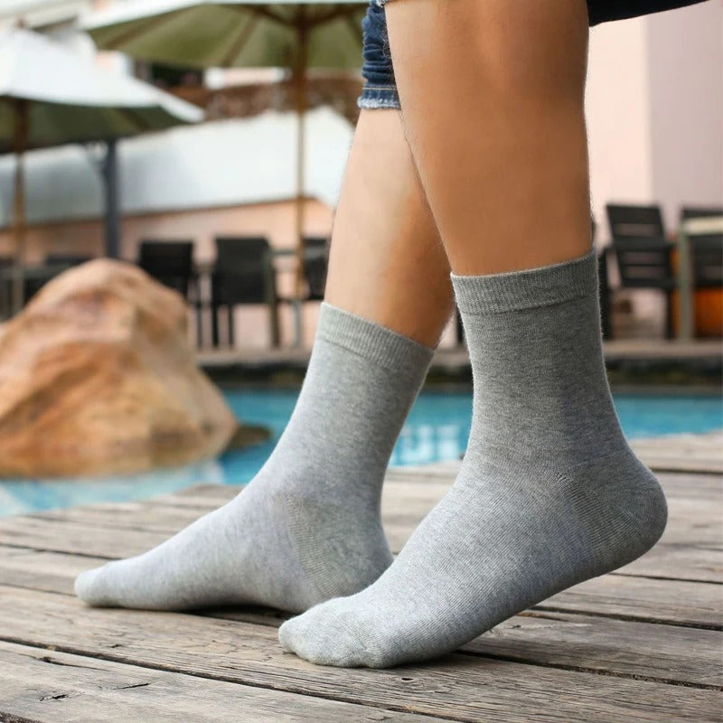 Men’s Combed Cotton Black Socks – 10 Pairs