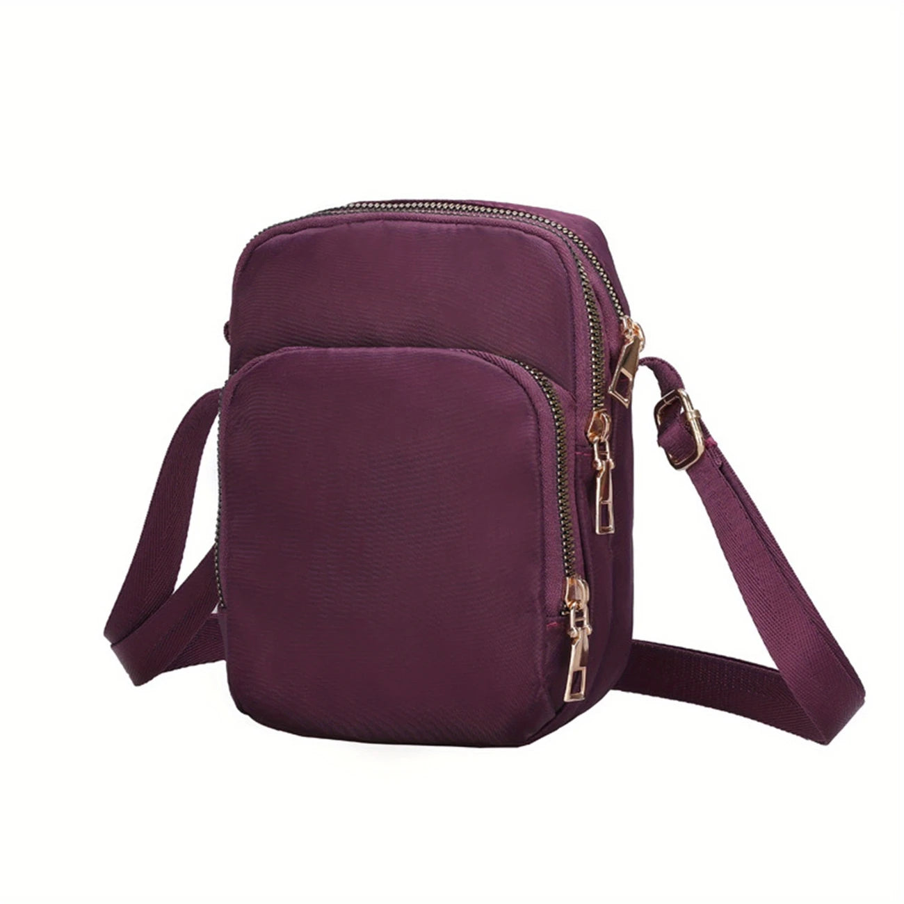 Small Crossbody Bags for Women Trendy Solid Color 3 Pockets Cute Cell Phone Bag