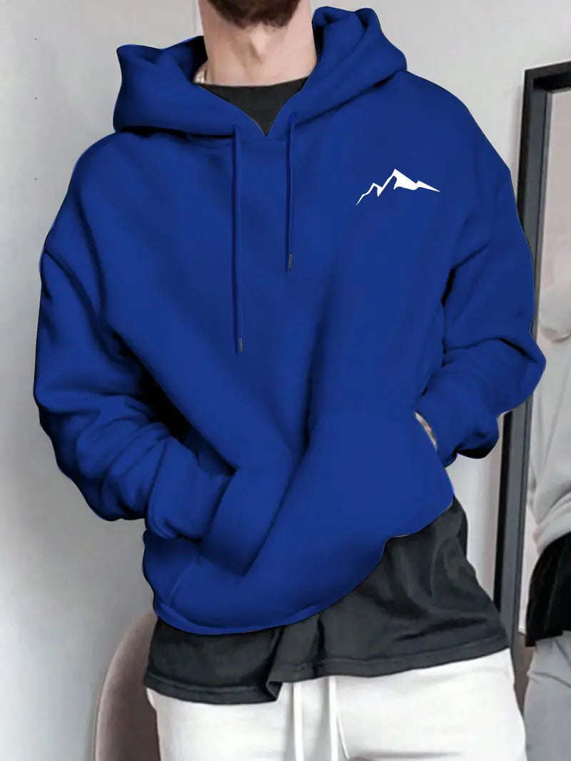 Men's Print Fleece-Lined Hoodie