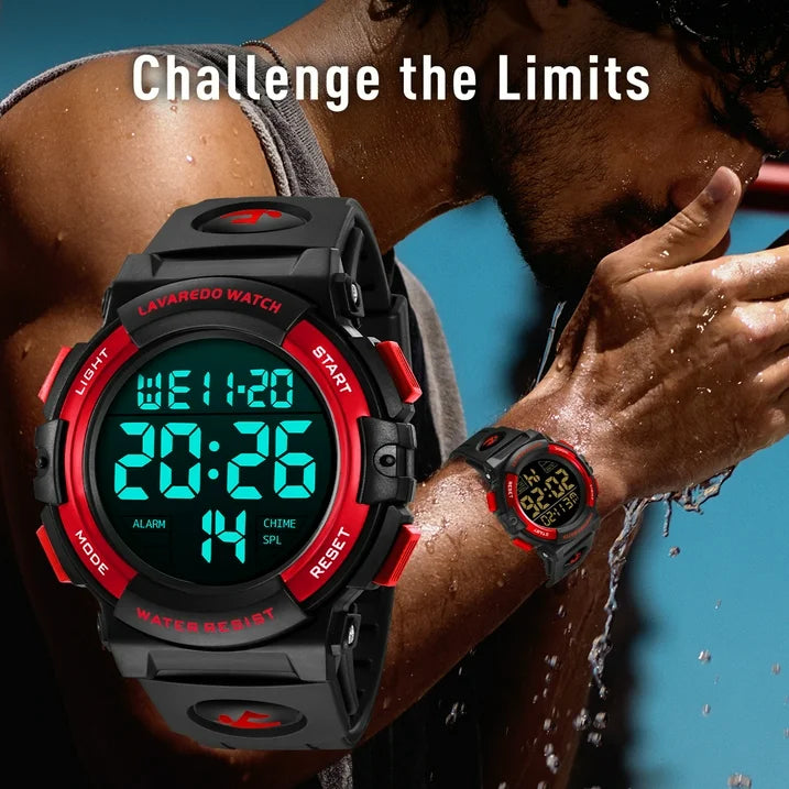 Watches for Man Digital Watches Waterproof Sport Watch with LED Backlight, Running Sports Digital Watch Gifts for Man Father's Day Gift