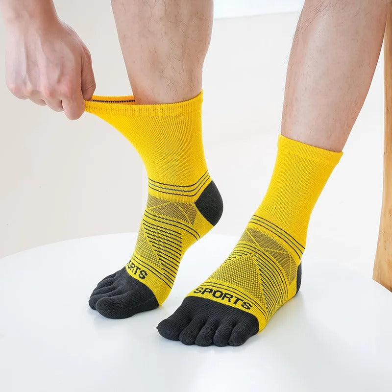 Men’s Sports Five-Finger Socks – 5 Pairs