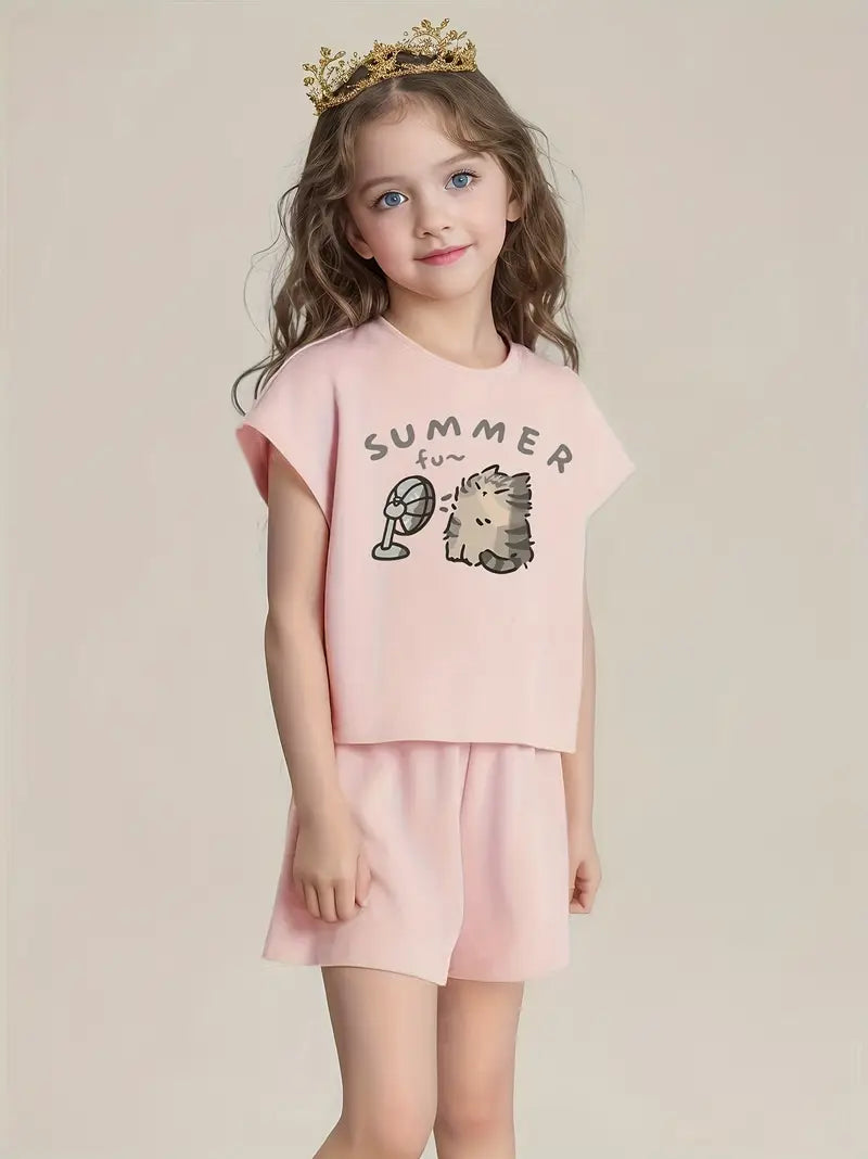 Girls' Summer Two-Piece Set