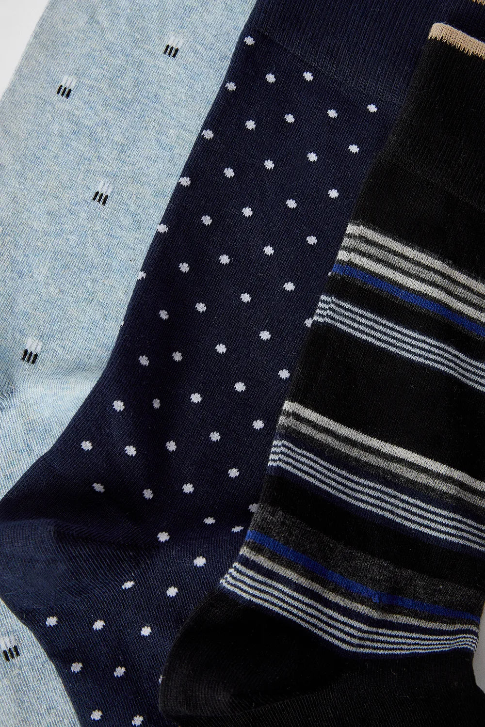 3 Pack Mixed Pattern Smart Socks