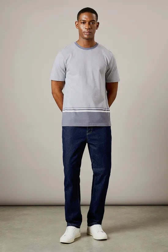 Blue Feeder Stripe T-Shirt