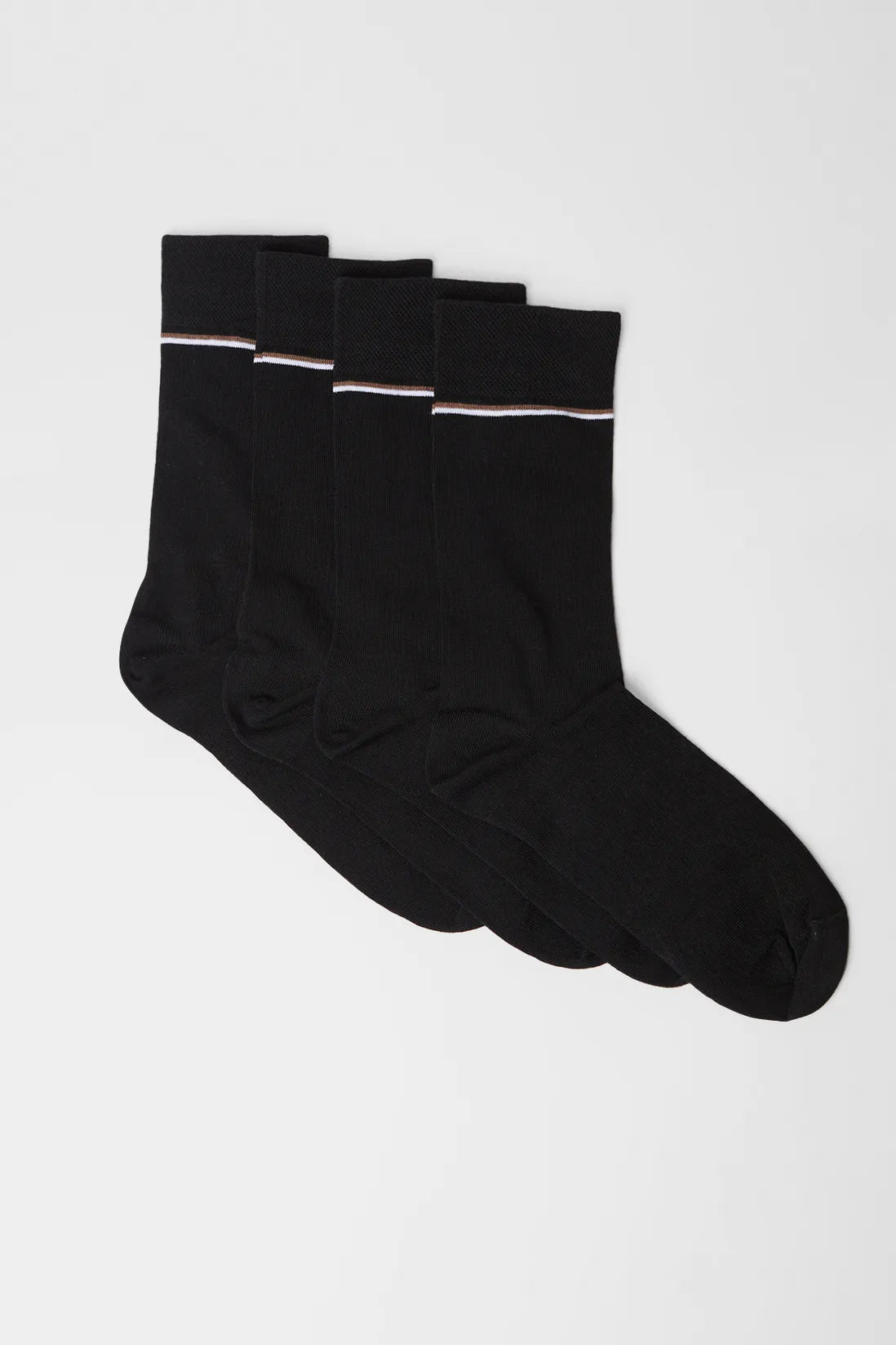 Black Plain 2 Pack Smart Sock Set