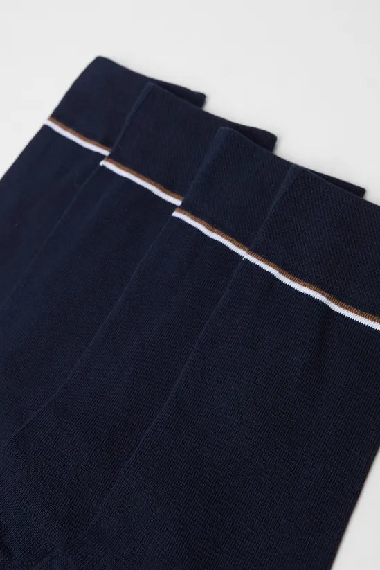 Navy Plain 2 Pack Smart Sock Set