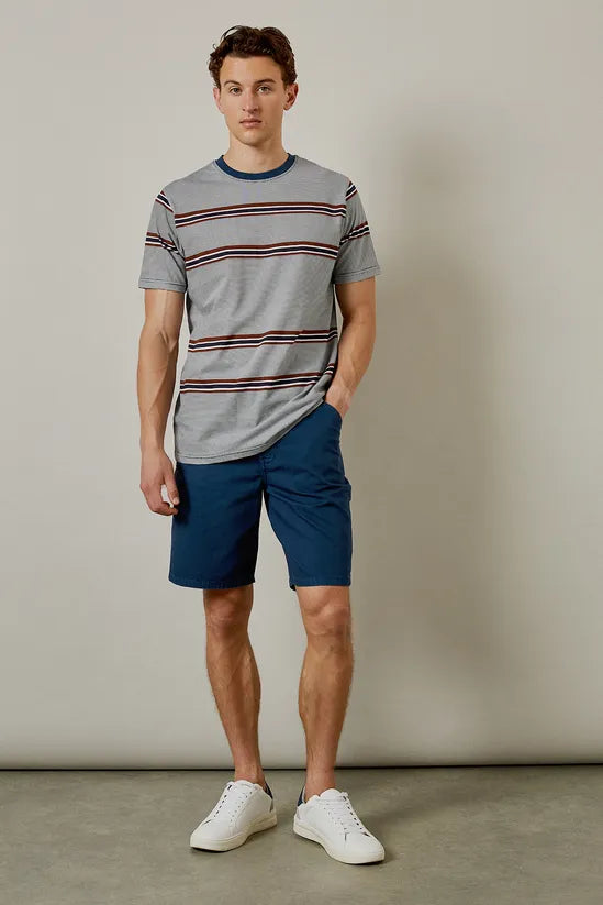 Navy Triple Stripe T-shirt