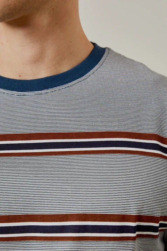 Navy Triple Stripe T-shirt