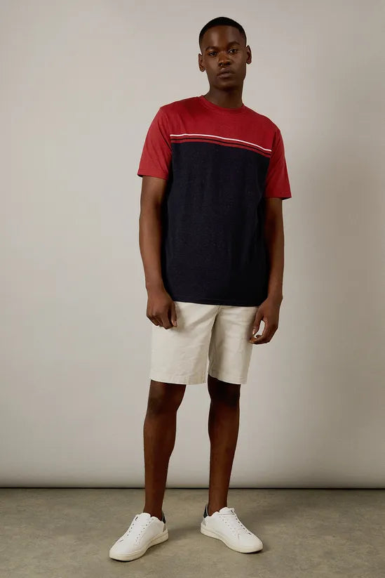 Red Colourblock T-shirt