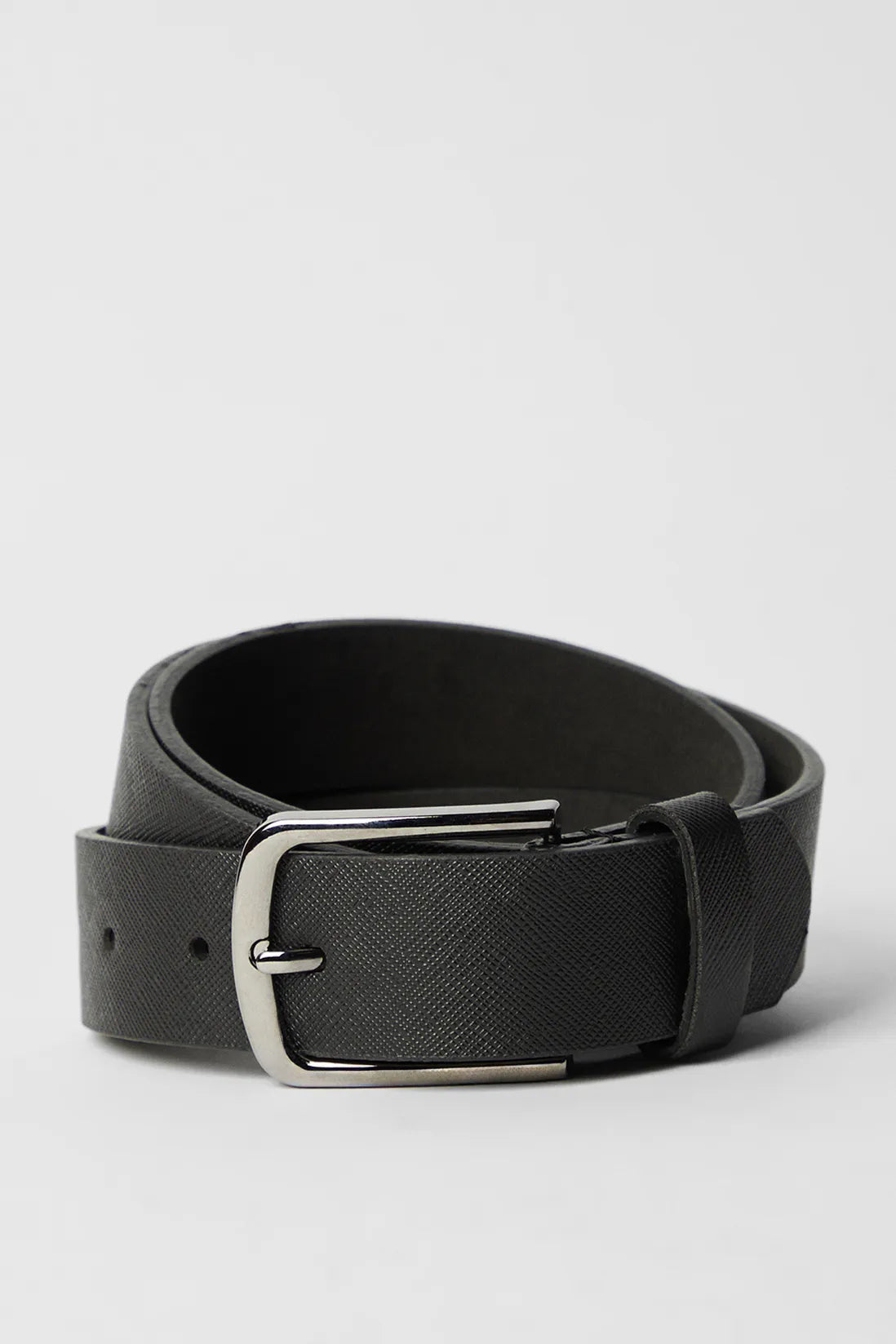 Black Textured Belt