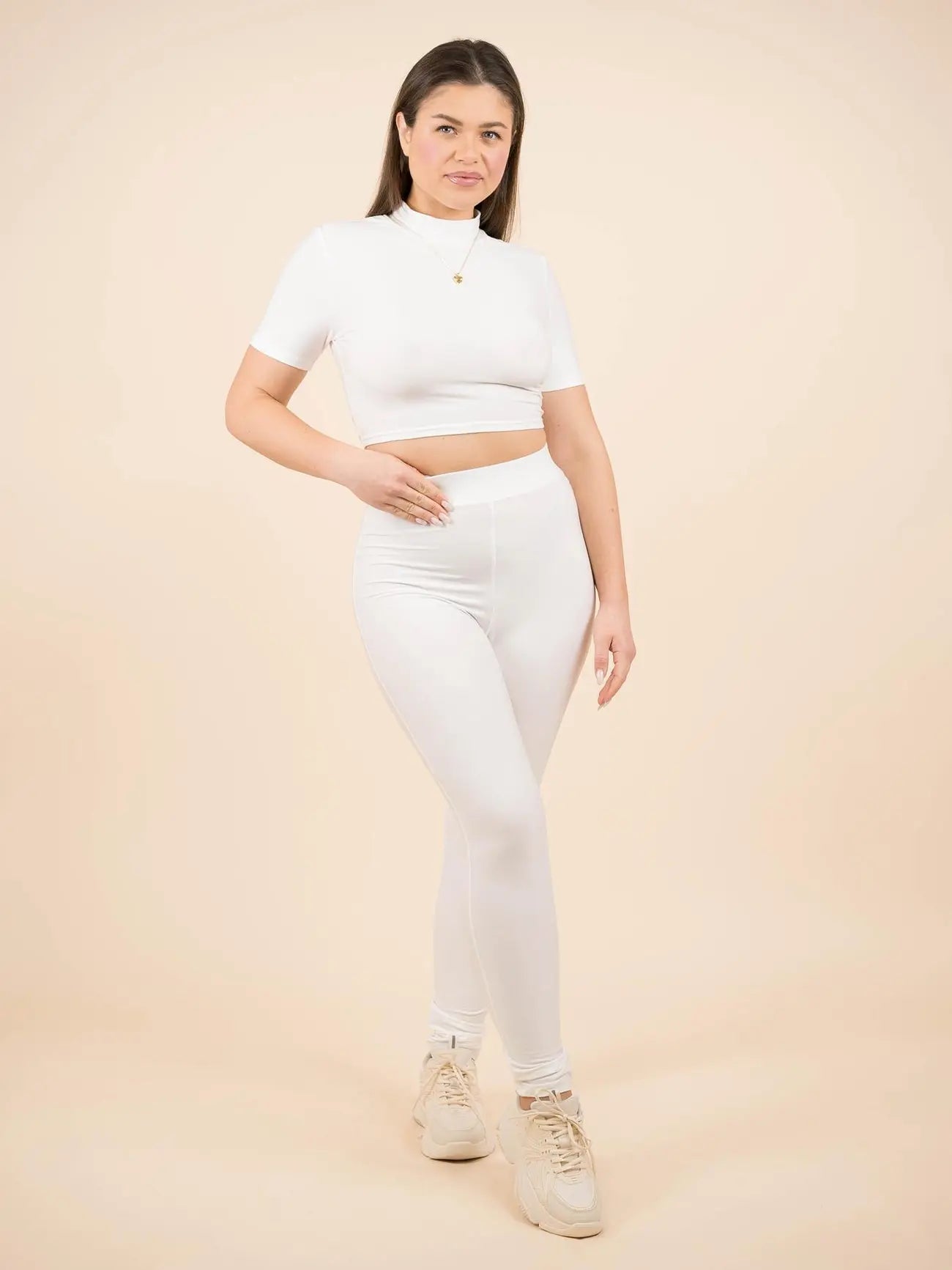 Cut-Out Top: Stylish Workout Set