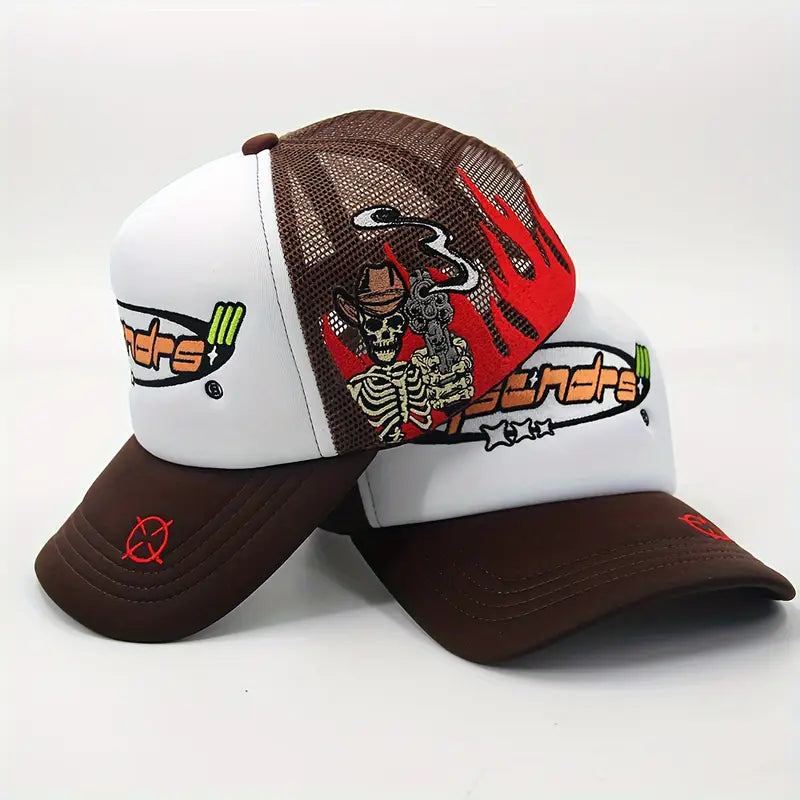 Men's Premium Embroidered Logo Trucker Hat