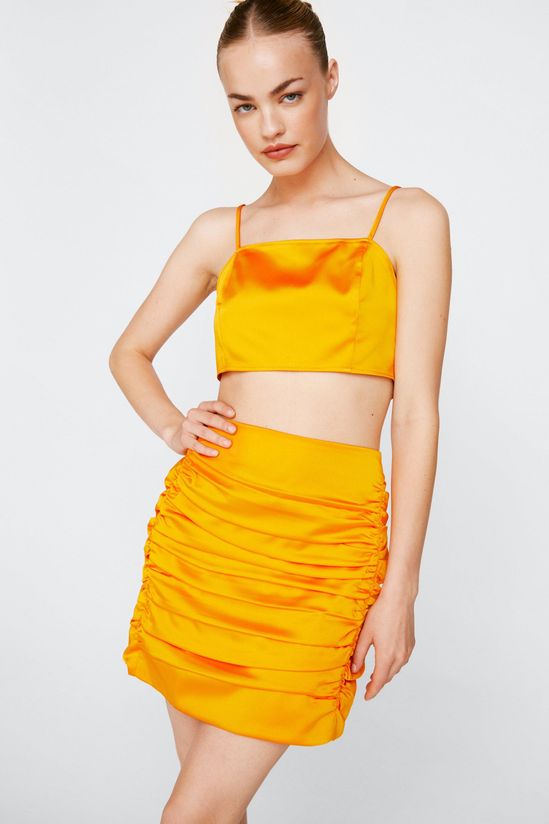 Premium Bonded Satin Bralette Top