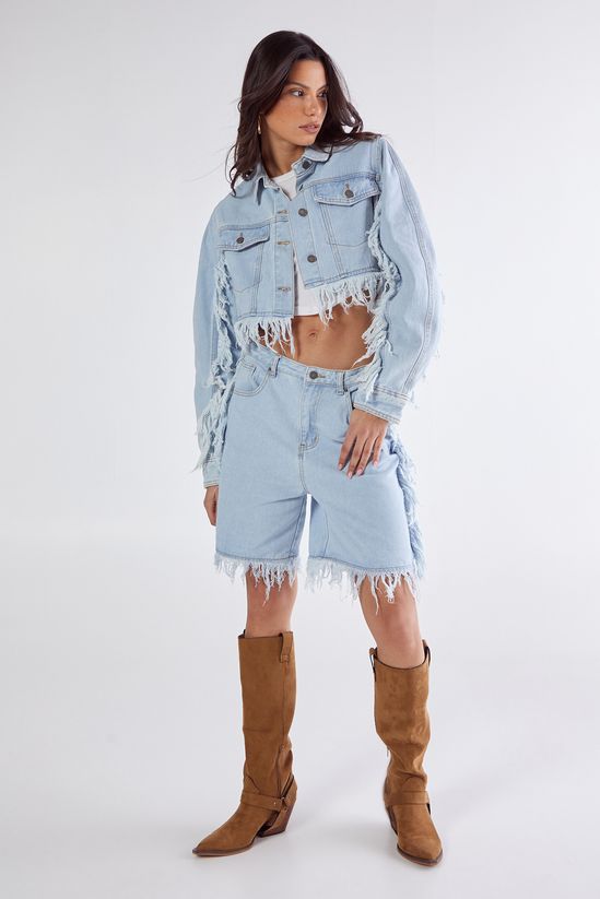 Frayed Edge Denim Jacket