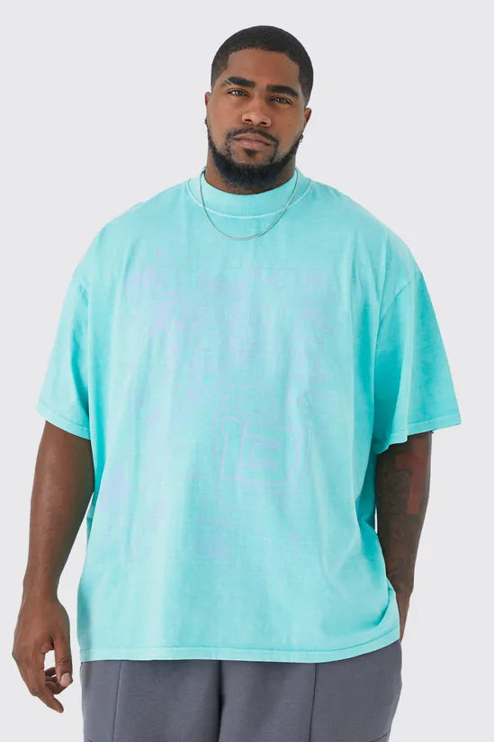 Plus Oversized City Line Box Graphic T-shirt