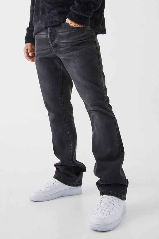 Slim Flare Rigid Washed Jeans
