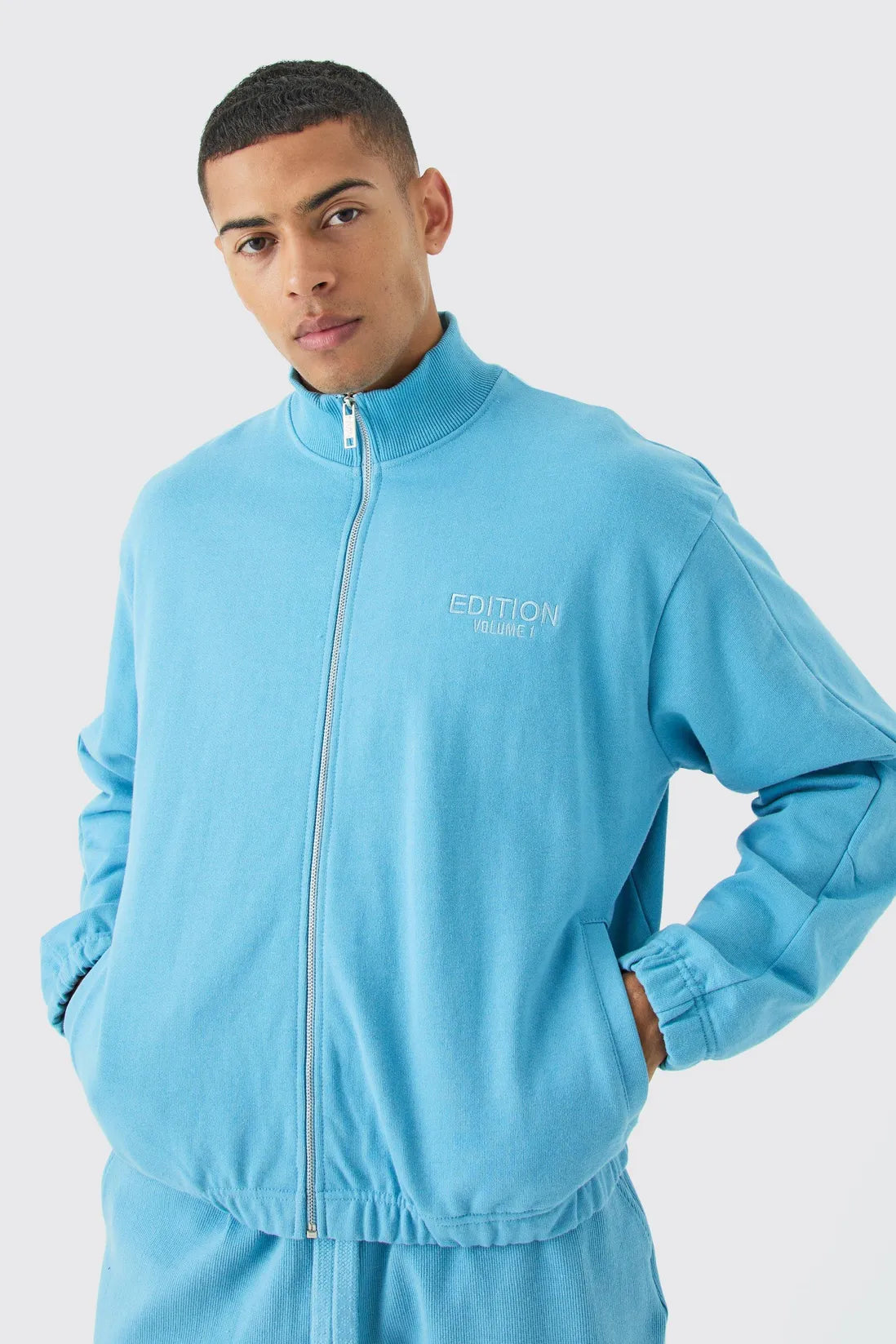 EDITION Oversized Boxy Heavyweight Bomber Jacket