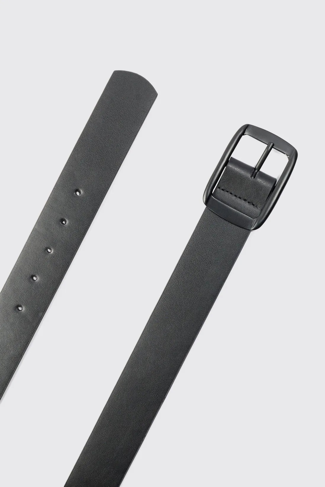 Faux Leather Matte Belt