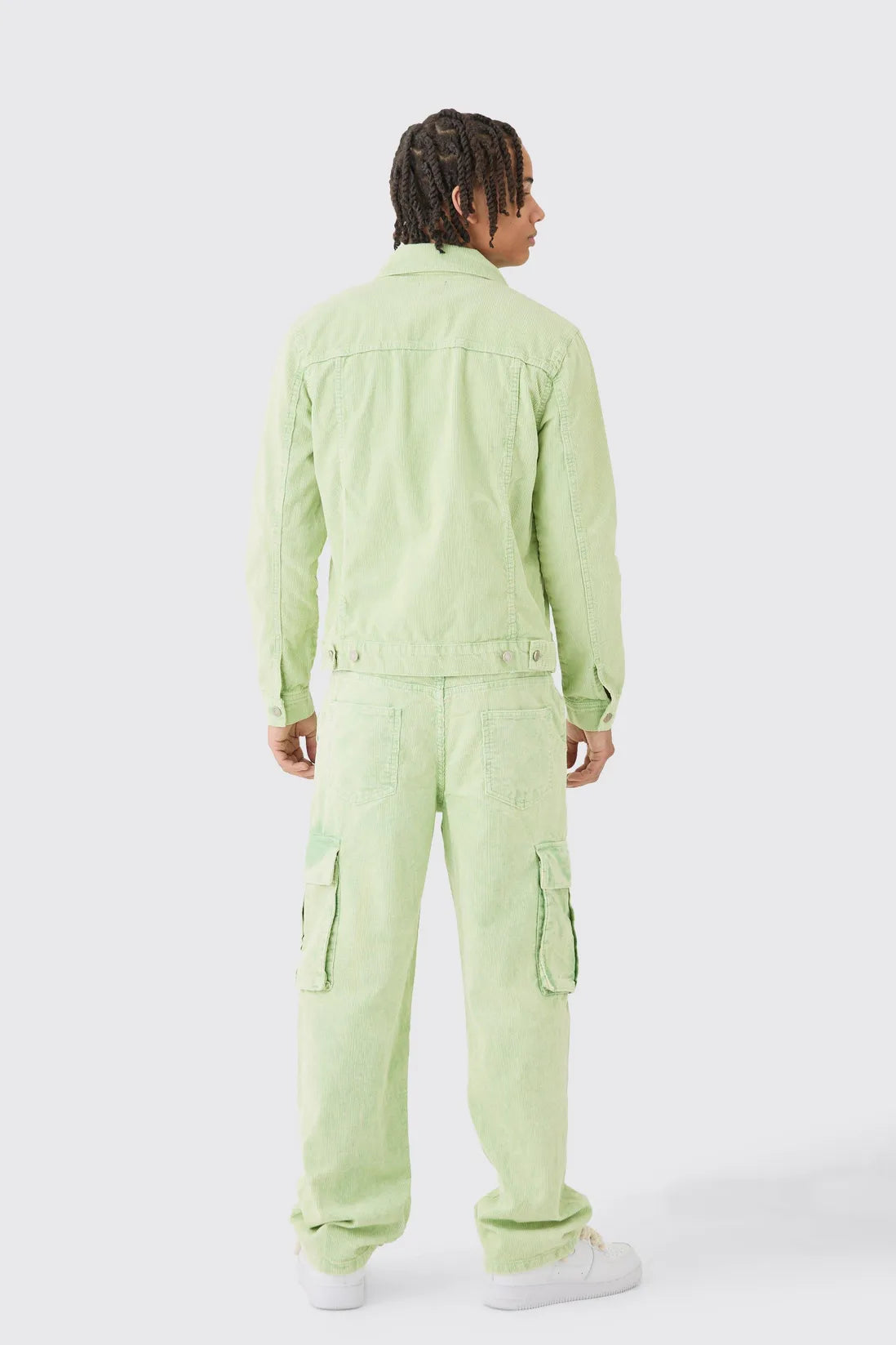 Regular Cord Jacket In Sage