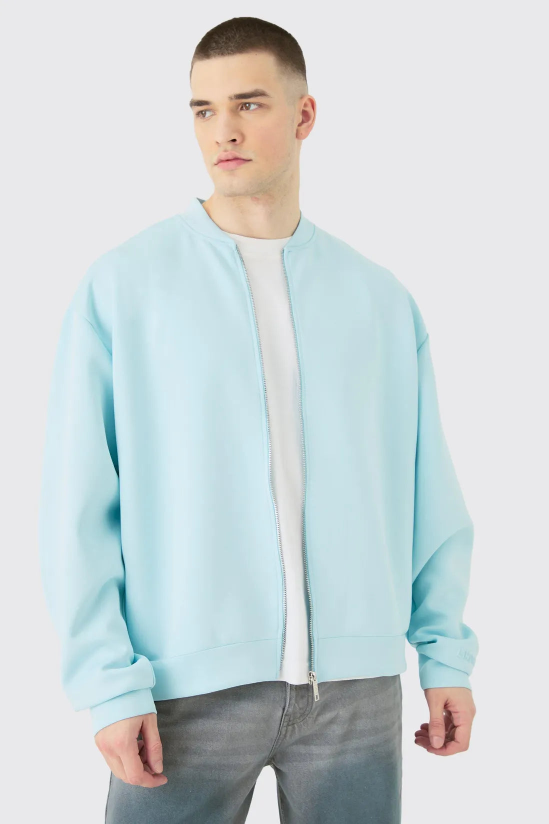 Tall Oversized Boxy Scuba Bomber Jacket