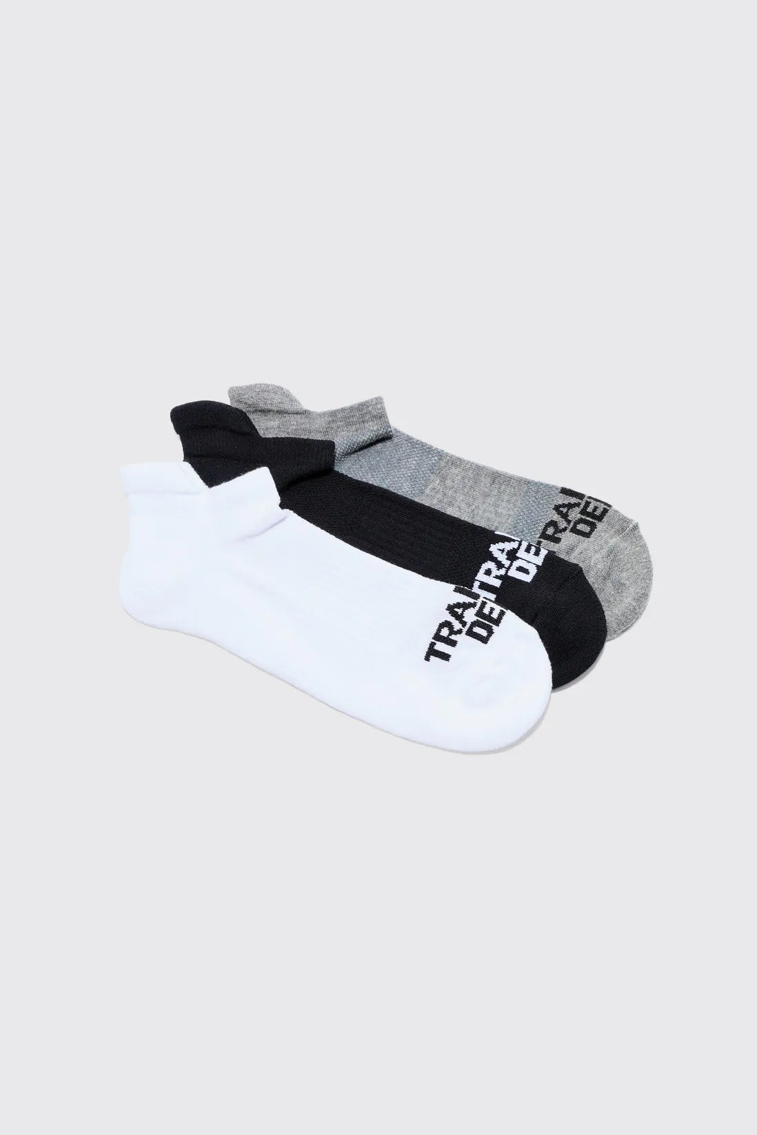 Active Training Dept Cushioned Trainer 3 Pack Socks