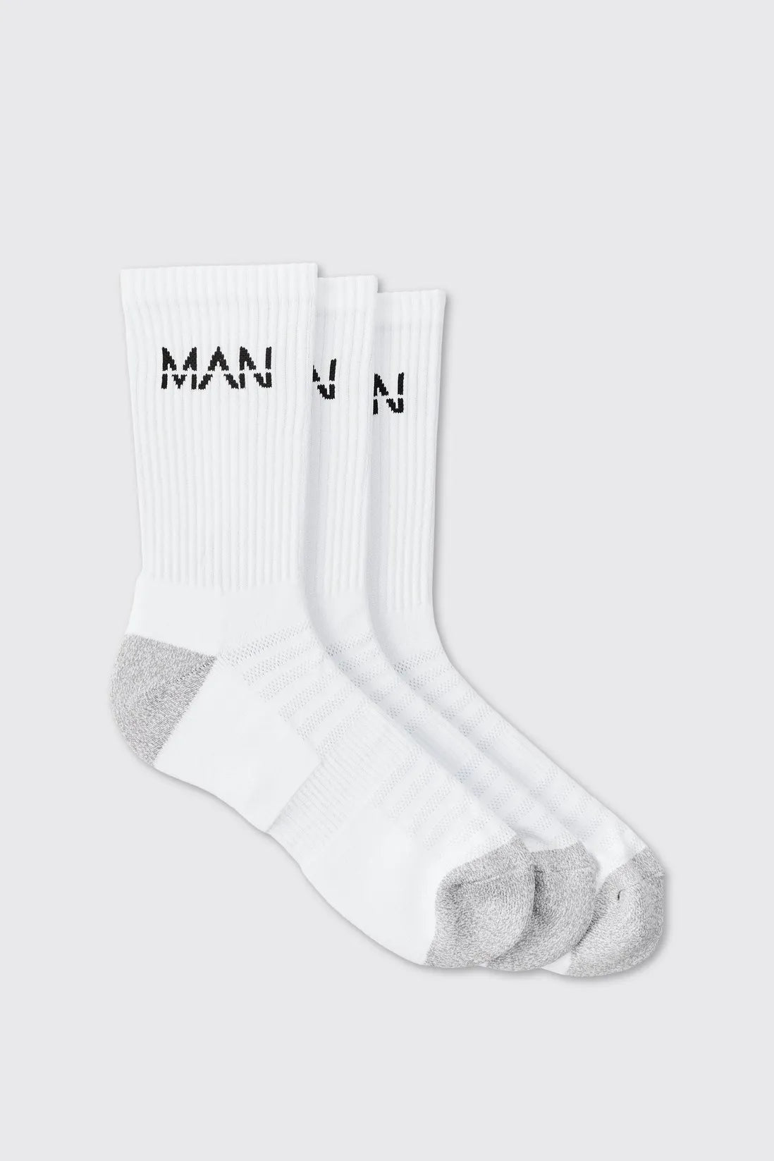 Man Active Cushioned Training Crew 3 Pack Socks
