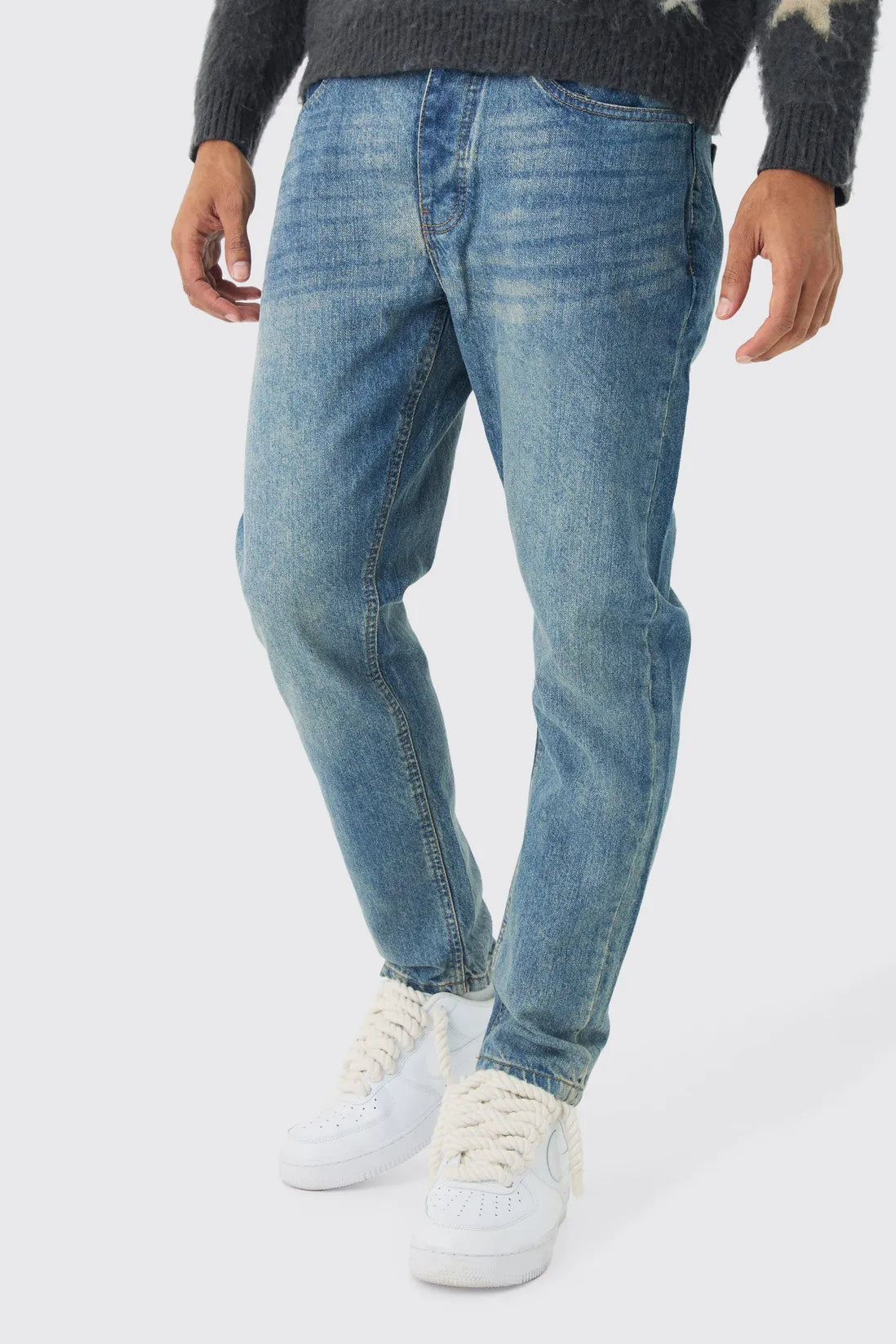 Tapered Rigid Jean In Vintage Blue